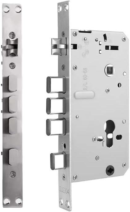 2-3/8" (60mm) Steel Mortise Lock Set – Anti-Theft, Locking Mechanism for Residential & Commercial Doors