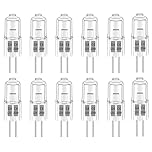 Liuyife G4 20W Halogen Light Bulbs Dimmable 12V, 2700K Warm White, 280LM, 2 Pin G4 Clear Capsule Bulb for Extractor Hood Bulb, Cabinet, Ceiling Light, 12 Pack