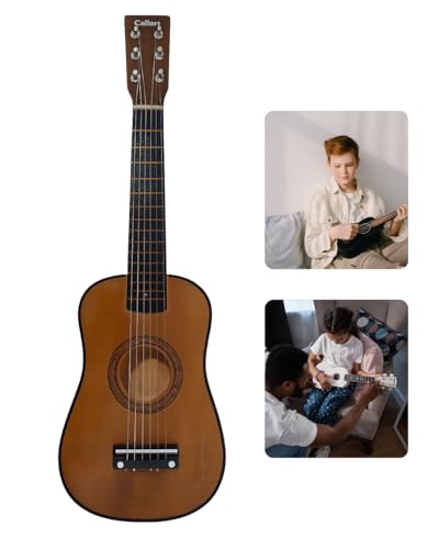 Mini Violão Infantil Colibri para Criança Corda de aço corpo de Madeira 58 cm (Marron)