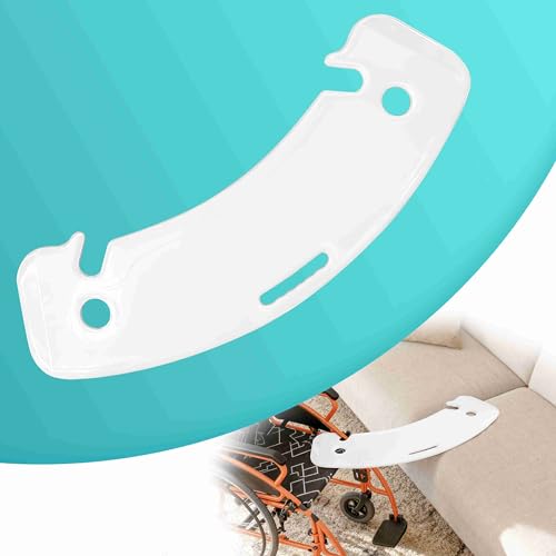VOCIC AY07 Transferbrett Für Rollstuhlfahrer Rutschbrett Patientenlifter bis 150KG Transferhilfen Rollstuhl für Patienten im Rollstuhl Bett Toilette mit Kerben(Weiß)