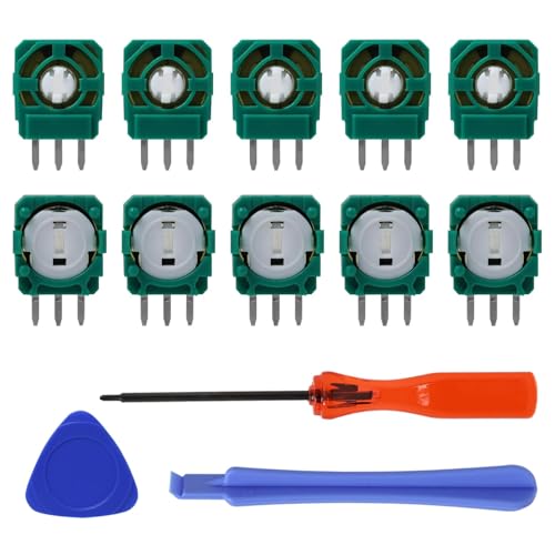 EuAcesry 10 Stück Potentiometer Joystick 2.3k für PS5, Ersatz Trimmer für PS5 Wireless Controller PS5, Sensormodul Variabler Widerstand, Reparaturteile Analog-Joystick, 1 Öffnungsset