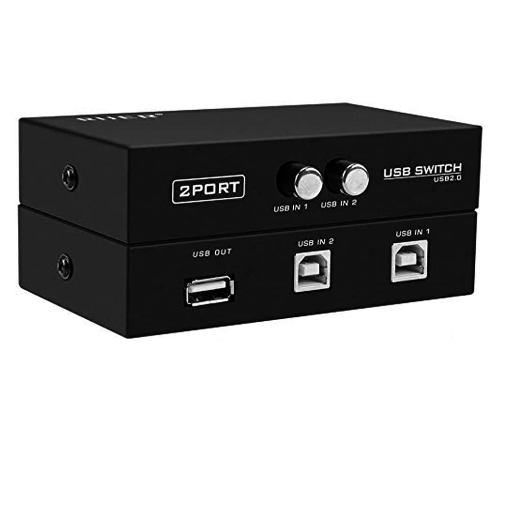 Meshiv Printer Sharing Switch 2 Ports I USB 2.0 Selector Switch for PC Sharing Switch Box Computer Scanner Printers Projector Camera and Keyboard (Manual Printer Sharing Switch) (B09Z75Y7L2) Amazon Price History, Amazon Price Tracker