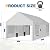 JAMFLY 12x20 ft Heavy Duty Carport with Roll-up Windows & Removable Sidewalls & Doors – Portable Garage Canopy with All-Season Tarp, Sandbags for Car, Truck, Boat, Motorcycle, White