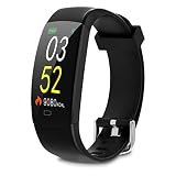SmartBand F64, Reloj multifunción, Fitness, rastreador, Contador de Pasos y calorías, sueño, Tiempo, gestión de música y cámara, notificaciones,...