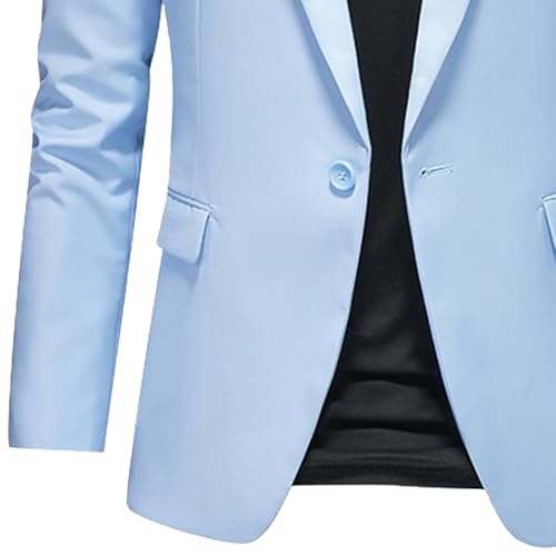Men's Stylish Versatile Blazer Slim Fit Business Casual Suit Jacket Plus Size Solid Color Work Sport Coat3