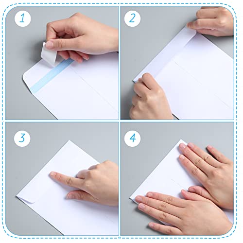 500 Pcs 6 X 9 Self Adhesive Security White Catalog Envelopes 27Lb Designed For Secure Mailing Securely Holds Small Booklets, Catalogs, Cards, Or Brochures With Strong Peel And Seal Flap #TOP2
