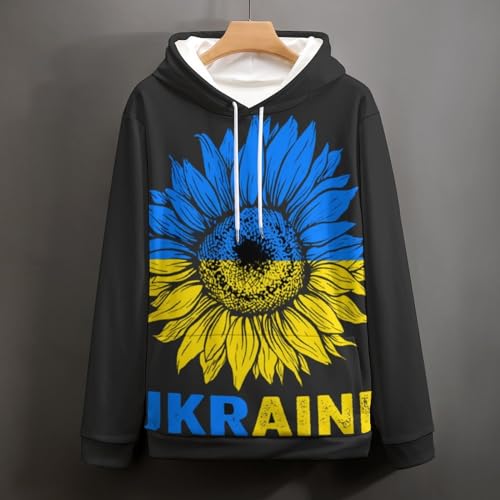 Pull fleur ukrainienne UMENG, le sweat confortable contre le froid en taille S