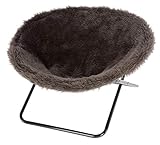 100 % polyester Kerbl Pet Lit pour Chat Sharon, Marron, 40 cm, Ø 50 cm, Polyester, Structure métallique Robuste, Chats, Pliable