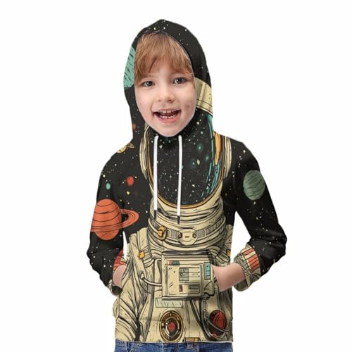 Pull à capuche astronaute pour le collège et les loisirs des garçons - 5