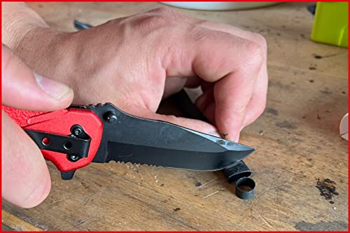 KS Tools 907.2220 Klapmes met slot en gordelsnijder - Afbeelding 3