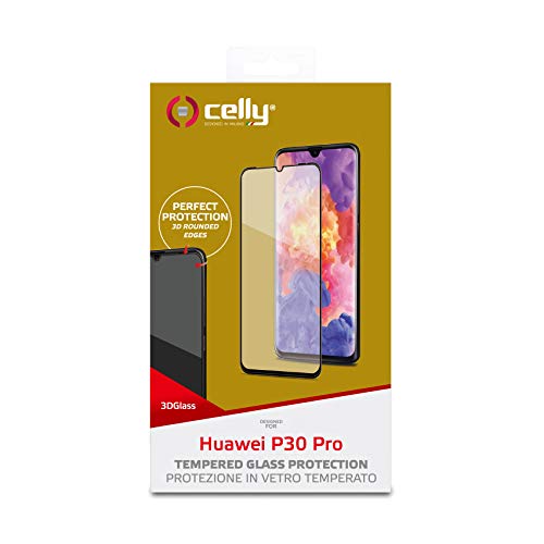 Celly-3D - Vetro temprato P30 PRO, Nero