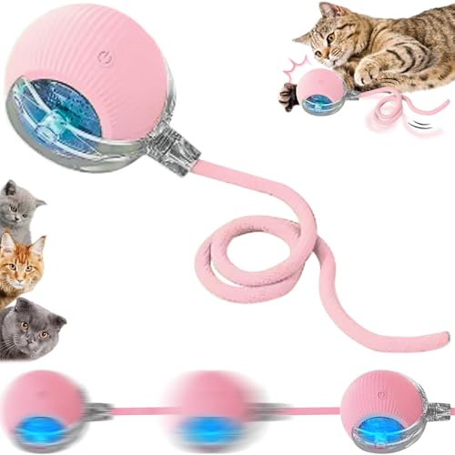 SORNEICDR Novas bolas interativas para gatos, brinquedos para gatos com ativação de movimento, bola