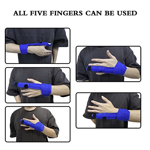 Adjustable Finger Splint With Built-In Aluminum Strip For Trigger Finger, Mallet Finger, Finger Knuckle Immobilization, Finger Fractures, Wounds, Fits Most Of Fingers #TOP3