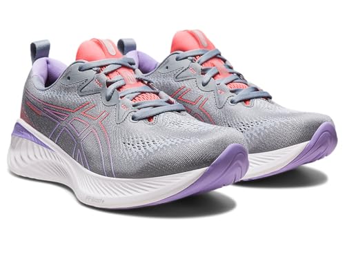 ASICS Women's Gel-Cumulus 25 Running Shoes, 8, Sheet Rock/Papaya