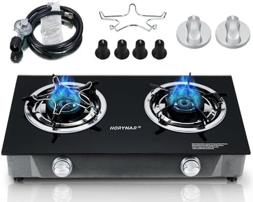 Flame King Burner Stove Flame King 2-Burner RV Cooktop 7200