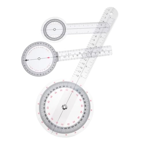 SHINEOFI 3 Pezzi Goniometri Medici Righello Angolare Portatile per Misurazioni Accurate Strumenti Essenziali per Professionisti Sanitari e Studenti Facile da Trasportare Uso