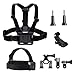 Produktbild TEKCAM Action Kamera Halterung Kit Brustgurt Fahrradhalterung Kopfgurt Kompatibel mit Gopro AKASO EK7000 PRO Brave 7 Apexcam Apeman Dragon Touch 4k Actionkameras Zubehör