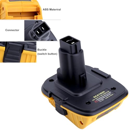 Adaptateur DCA1820 Dewalt 18V de qualité supérieure pour batterie lithium - 6