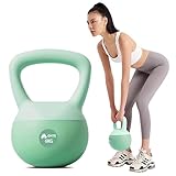 OHTE ケトルベル 4kg 5kg 6kg 10kg ソフトケトルベル 家庭トレーニングフィットネス ケトルベル ケトルダンベル やわらかい素材 筋トレ 運動不足解消 脂肪燃焼 全身トレーニング kettlebell 腹筋 背筋 ジム 初心者 男女通用 (グリーン, 6kg)