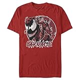 Marvel Men's Carnage Portrait T-Shirt - Red - X Large