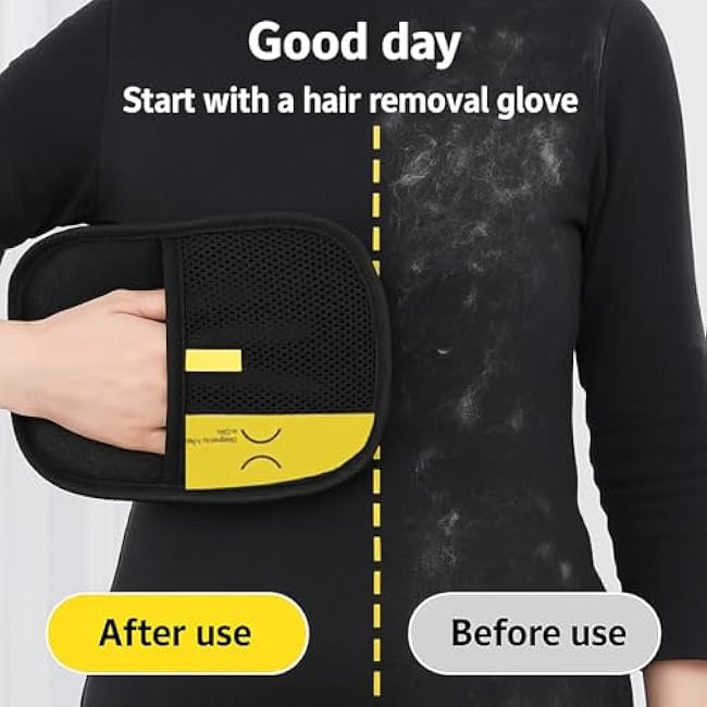 Clean My Space Pet Hair Remover Gloves, Sticky Fur Removal Premium Glove, Electrostatic Gloves Pet Hair Removal, Pet Hair Removal Glove ¨C Effortless Fur Cleanup, Goalintent Pet Gloves (1PCS)-3EHRy5Xh