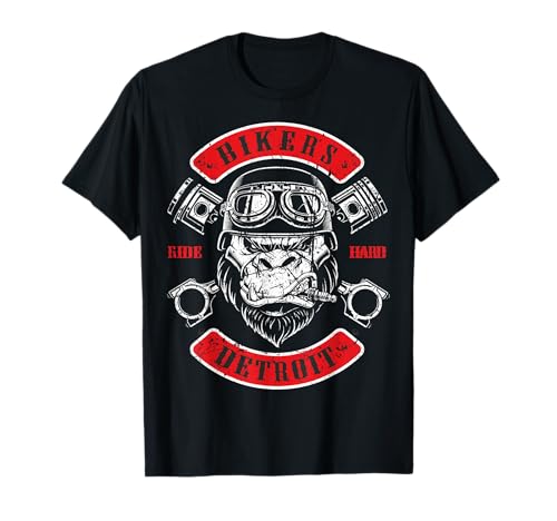 Detroit Biker Moto Chopper Gorilla T-Shirt