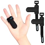 Trigger Finger Splint(2 Pack)Support Brace for Middle, Ring, Index, Thumb and Pinky Straightening Curved, Bent, Locked Stenosing Tenosynovitis Hands Tendon Lock Release Stabilizer Knuckle Wrap (Medium)