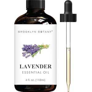 Brooklyn Botany Lavender Essential Oil – Huge 4 Fl Oz – 100% Pure and Natural – Premium Grade with Dropper – for Aromatherapy and Diffuser