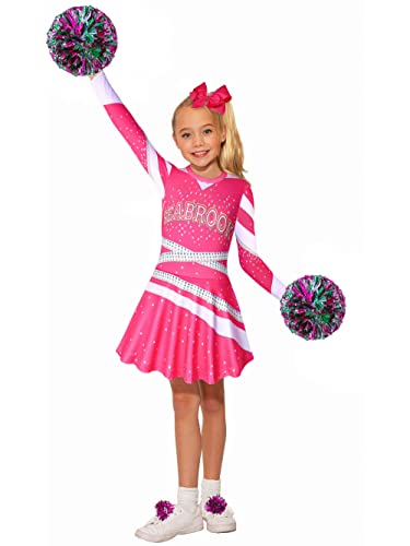 Zombies Girls Cheerleader Costumes World Up Cheerleading Outfits Kids Toddler Movie Halloween Dress up Party 3-12 Years2
