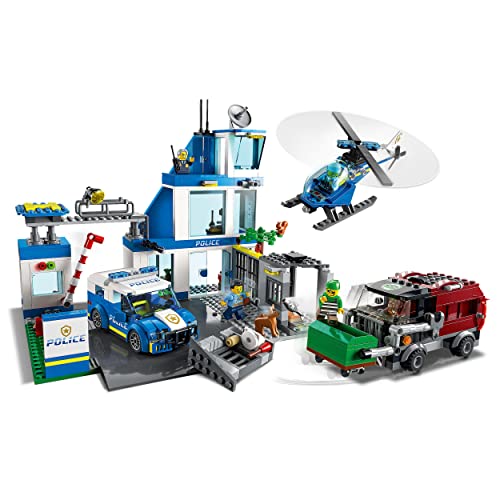 City Police Stazione di Polizia, Set con Elicottero Giocattolo, Macchina e Camion della Spazzatura, Giochi per Bambini, Bambine, Ragazzi e Ragazze da 6 Anni in su, Idee Regalo 60316 - Lego - Immagine 2