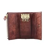 [ヒズファクトリー] スマートキーケース キーケース カードケースも入る 小銭入れ お札収納 メンズ カードも入る 4連ホック オーシャン