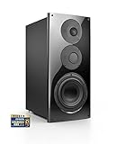 AUFBAU: Der 3 Wege Lautsprecher bietet einen Hochtöner, einen Mitteltöner und einen Tieftöner. Mit dem Passivlautsprecher genießen Sie Musik mit einem Verstärker für Stereo oder Surround