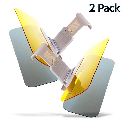 Car Windshield Tac Sun Visor Night Anti-Glare 2 Pack- Zone Tech Premium Quality