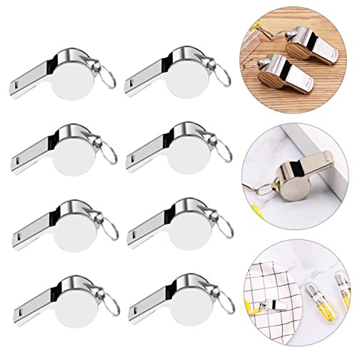 Silbatos de Camping de Acero Inoxidable 12 Piezas con Lanyard miniatura 4