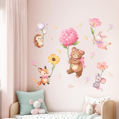 Vinilos Decorativos Infantiles Animales Rosa 2 Piezas miniatura 1