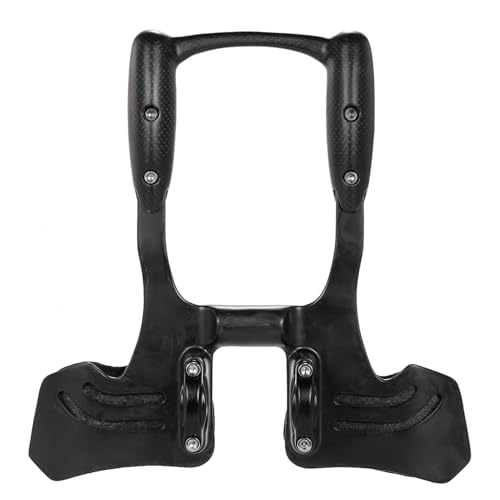 aqxreight Fibra de Carbono Bicicleta Aerobar Bicicleta Carretera Triatlón Brazo Resto Manillar Racing Aero Bar Ser para Descansos Limpieza Fácil Longitud y y Fibra Brazo