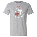 500 LEVEL OG Anunoby New York Knicks Shirt - OG Anunoby New York Knicks Player Ball WHT (Heather Gray, Large)