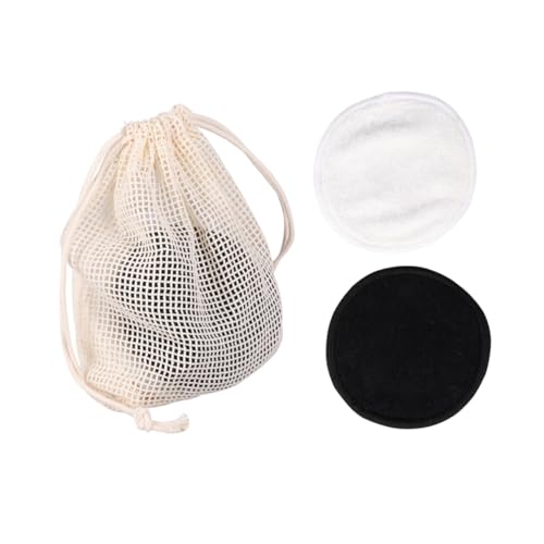 PLAFOPE 12 piezas Discos Desmaquillantes de de Bambú Reutilizables Almohadillas Faciales Suaves para Limpieza y Eliminación de Maquillaje con Bolsa de Algodón para Diario