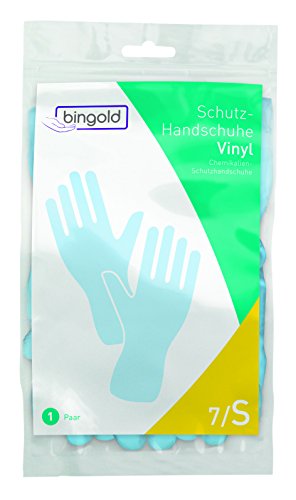 Bingold 504610 - Guantes protectores de vinilo con forma de carrocería, CE CAT III, 300 mm, color azul marino (1 par)