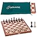 Produktbild Square - Turnier Schachspiel aus Holz Nr. 6 Mahagoni Exclusive + 2 x Damen + Futeral - Schachbrett Schachfiguren Staunton 6
