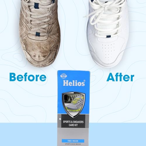 Helios Sports & Sneaker Cleaner Kit 150 ml | Shoe Cleaner Kit | Sports Shoes Sneakers and canvas I Stain Remover Shoe ShampooI 150 ML (Image - 2)