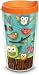 Tervis Owls Wrap Tumbler with Orange Lid, 16-Ounce