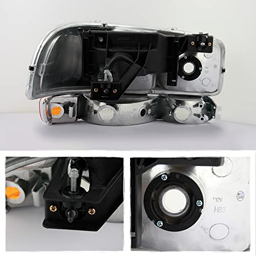 AKKON - For GMC Sierra 1500 2500 3500 Yukon XL OE Replacement Headlights Driver/Passenger Head Lamps