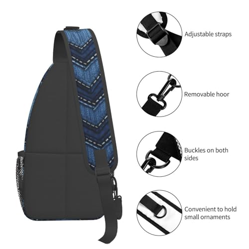 Bolso Cruzado de Pecho Unisex Negro miniatura 5