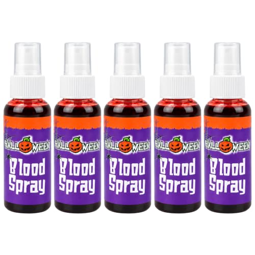 Gifts 4 All Occasions Limited SHATCHI-1411 Lot de 5 faux sprays de peinture pour Halloween Rouge