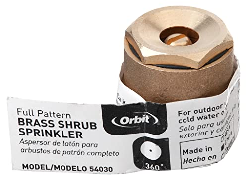Orbit 54030 Brass Shrub Head Sprinkler with Brass Full Pattern Spray Nozzle - image 2