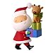 Hallmark Keepsake Christmas Ornament 2018 Year Dated, Kringle and Kris Delivering Gifts