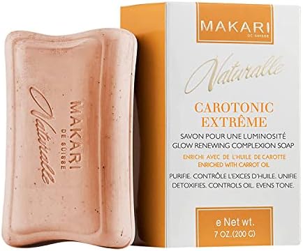 MAKARI Naturalle Carotonic Cleansing Bar Soap โ Facial & Body Soap for Combination & Oily Skin | Cleansing Bar with Botanical Oils & Vitamins for a Fresh, Even-Looking Appearance, 7 Oz