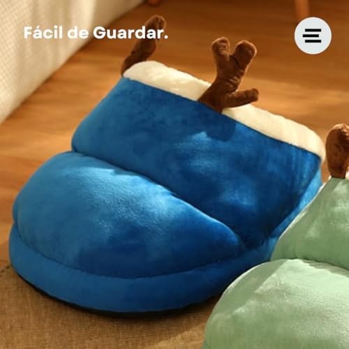 ETHMIX, Cama, Casa para Gato ou Cachorro, Confortável, Formato Pantufa de Alce, Tamanho G