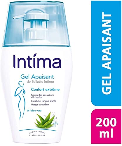 INTIMA - Lot Gel Intime Aloe Vera 200ml et Crème de Douche Hygiène Intime Femme Lait d'Amande Douce 500ml – vue 2